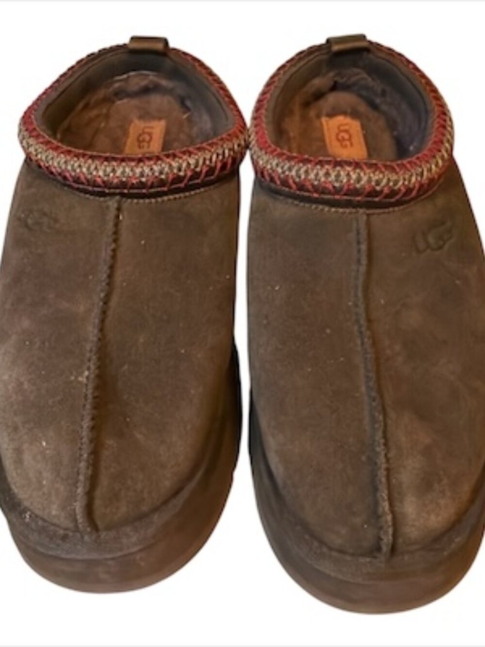 UGG‎ Size 9 Tazz II Dusted Cocoa Suede Platform Slipper Clogs Tasman Womens EUC